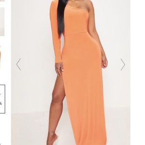 Pretty Little Thing Slinky One Shoulder Maxi Dress